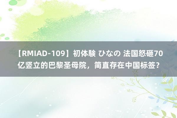 【RMIAD-109】初体験 ひなの 法国怒砸70亿竖立的巴黎圣母院，简直存在中国标签？