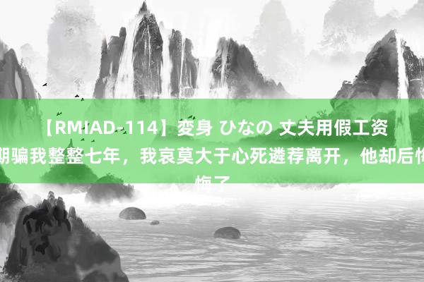 【RMIAD-114】変身 ひなの 丈夫用假工资条期骗我整整七年，我哀莫大于心死遴荐离开，他却后悔了