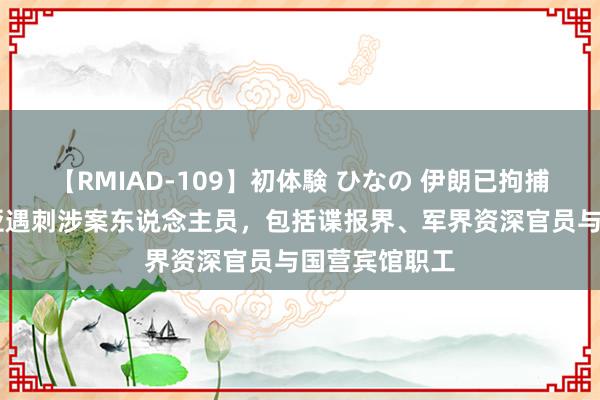 【RMIAD-109】初体験 ひなの 伊朗已拘捕20多名哈尼亚遇刺涉案东说念主员，包括谍报界、军界资深官员与国营宾馆职工